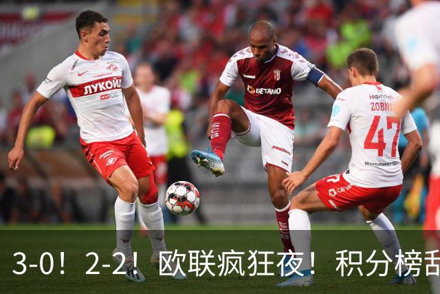 3-0！2-2！欧联疯狂夜！积分榜乱了：米兰惨败跌至第24，尤文第7